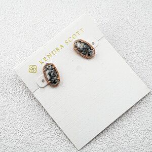 Kendra Scott Black & White Stone Stud Earrings